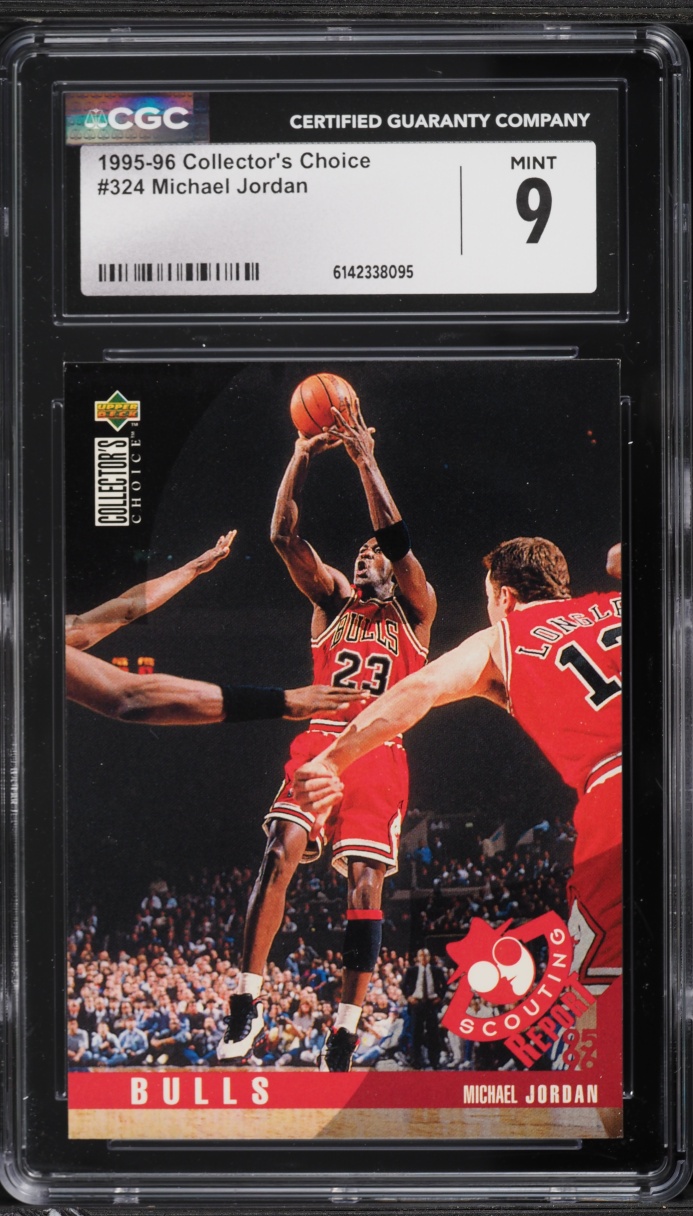 1995 Collector's Choice Basketball Michael Jordan #324 CGC 9 MINT