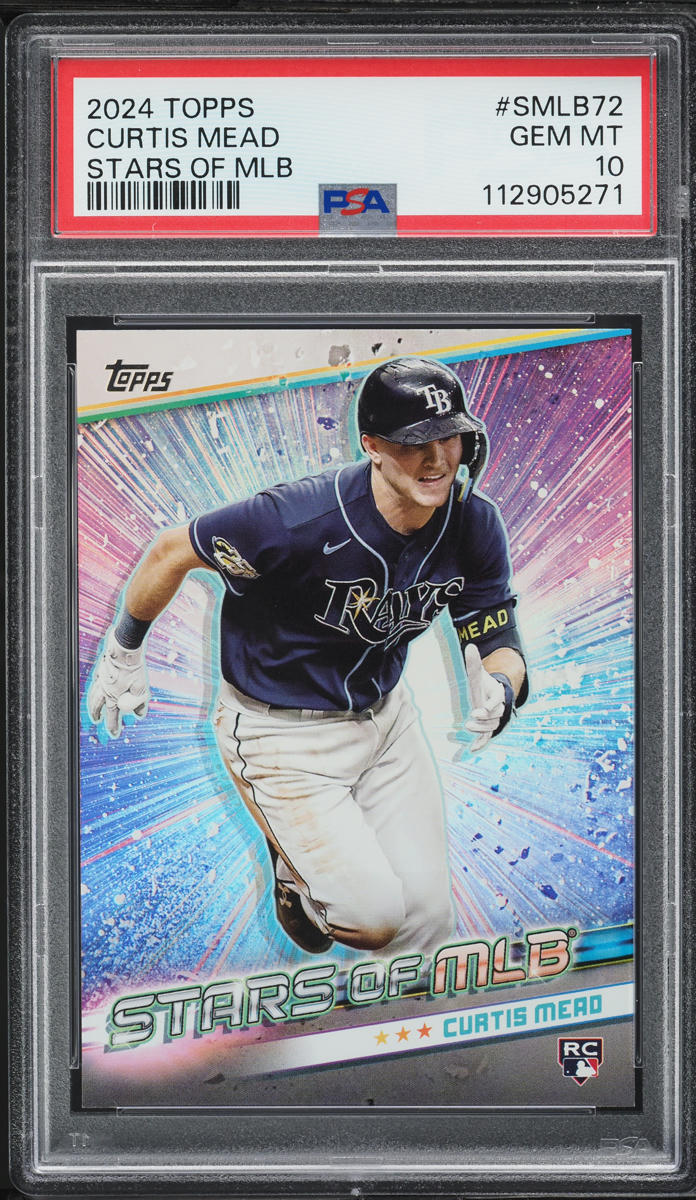 2024 Topps Stars Of MLB Update Curtis Mead ROOKIE #SMLB72 PSA 10 GEM MINT