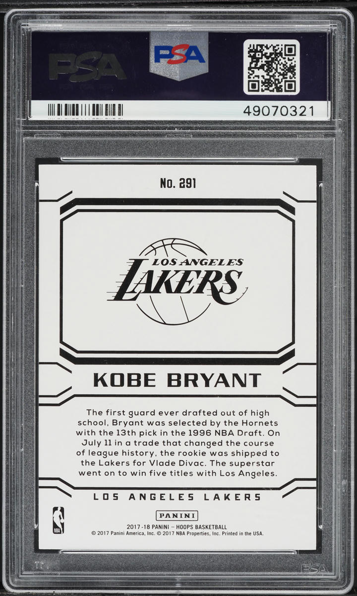 2017 PANINI NBA KOBE BRYANT コービー PSA10 ② 2016 Panini Hoops 2K17 Kobe Bryant PSA 10 LOW POP NBA 2K