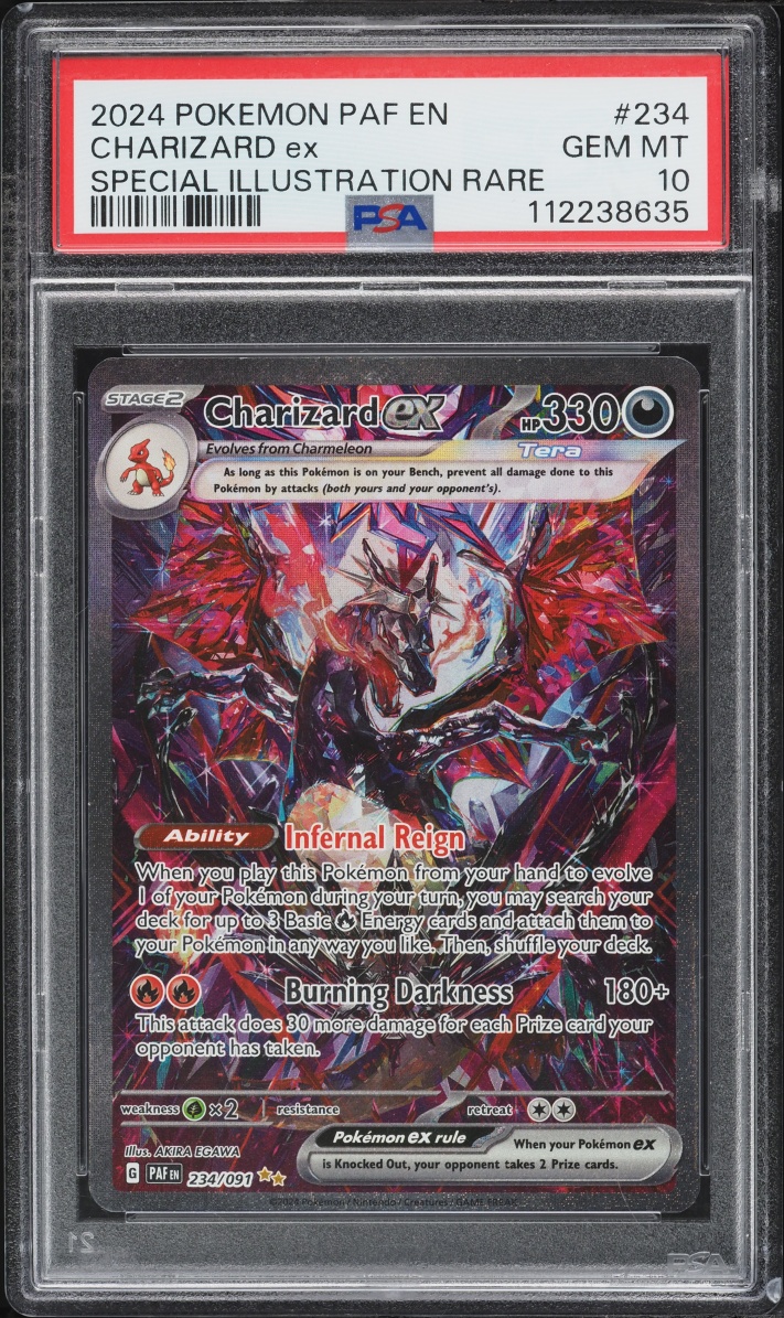 2024 Pokemon Scarlet & Violet Paldean Fates SIR Charizard Ex #234 PSA 10 GEM MINT