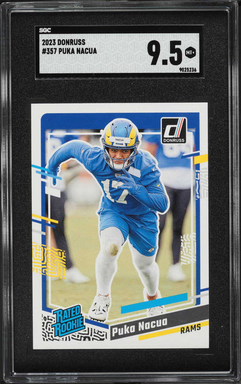 2023 Donruss Football Puka Nacua ROOKIE #357 SGC 9.5 MINT+
