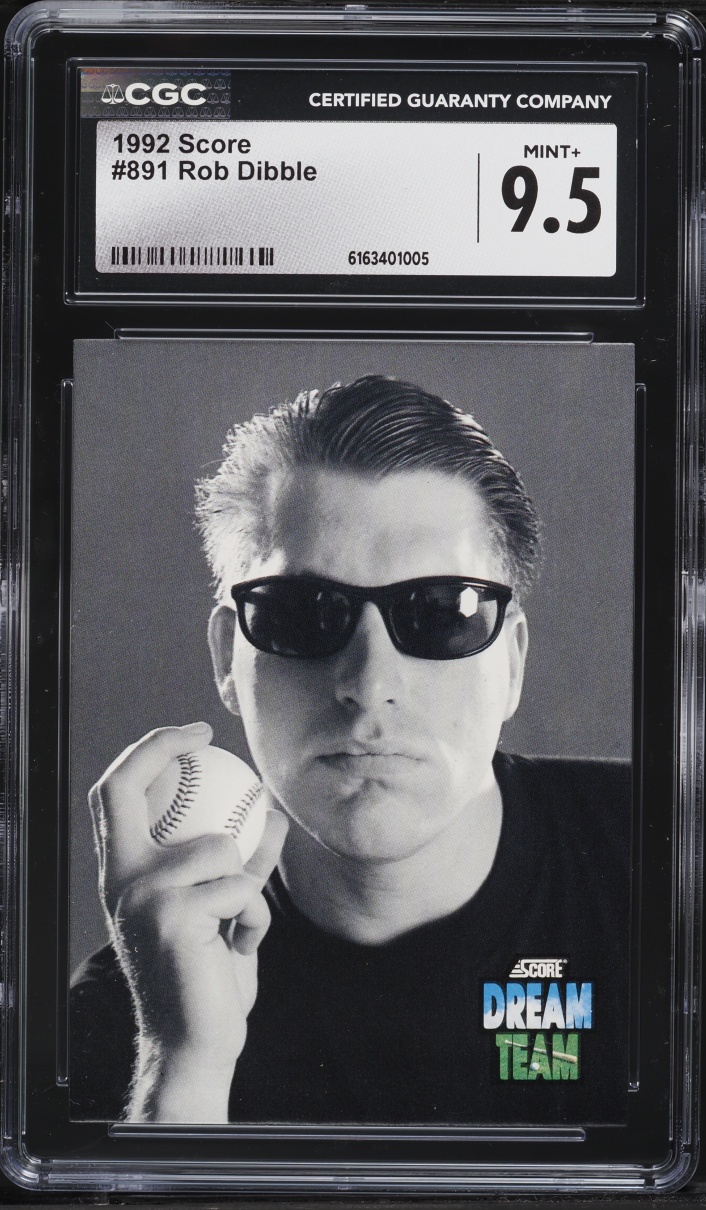 1992 Score Rob Dibble #891 CGC 9.5 MINT+