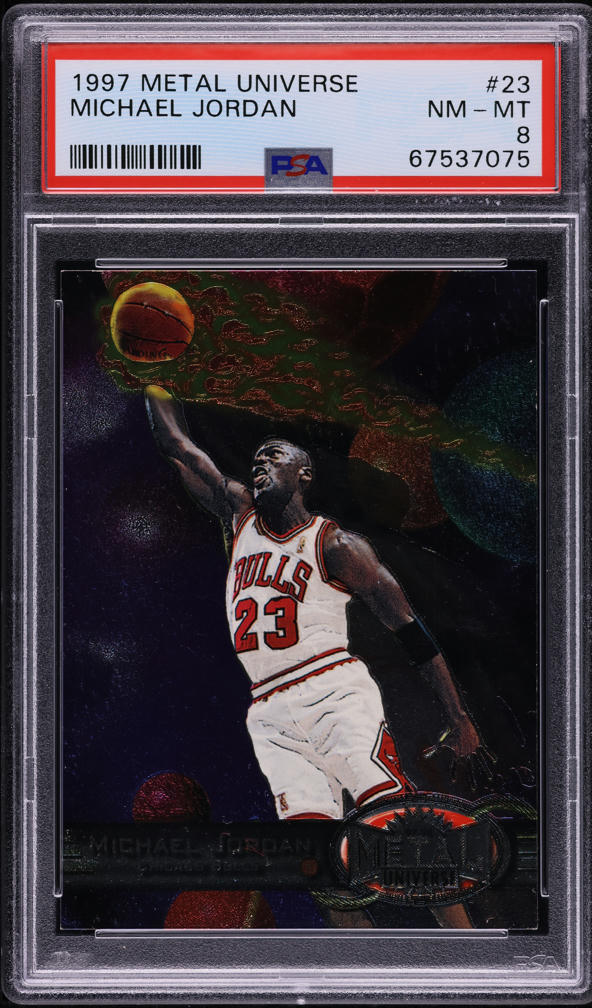 1998 Metal Universe Linchpins Michael Jordan #8 PSA 8 NM-MT
