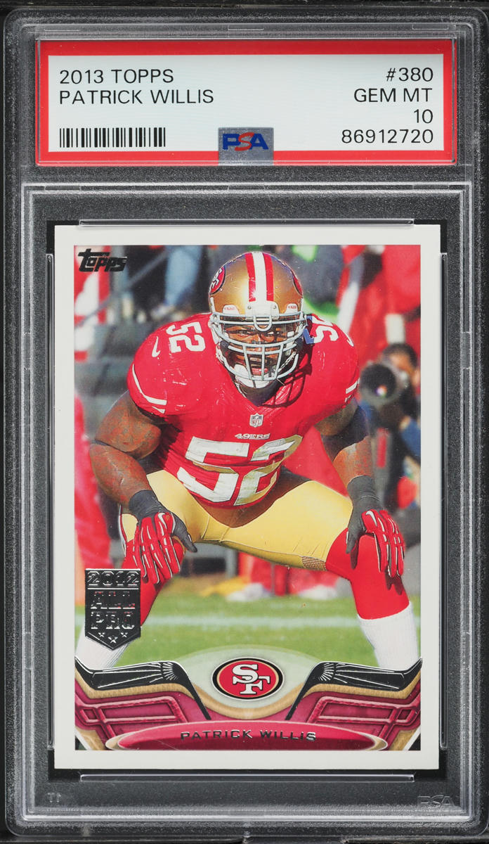 2013 Topps Football Patrick Willis #380 PSA 10 GEM MINT