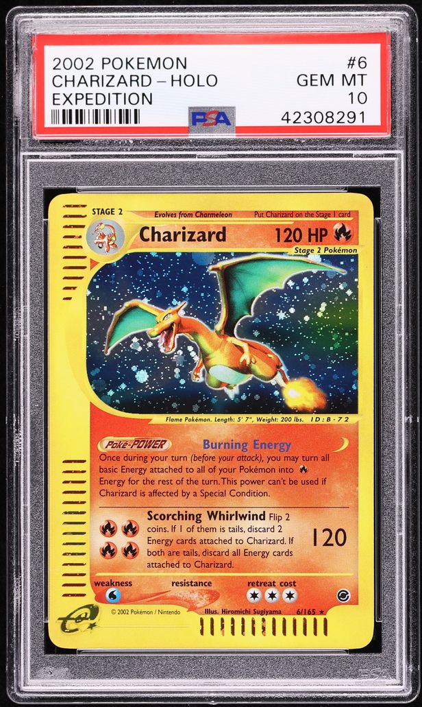 2002 Pokemon Expedition Holo Charizard #6 PSA 10 GEM MINT