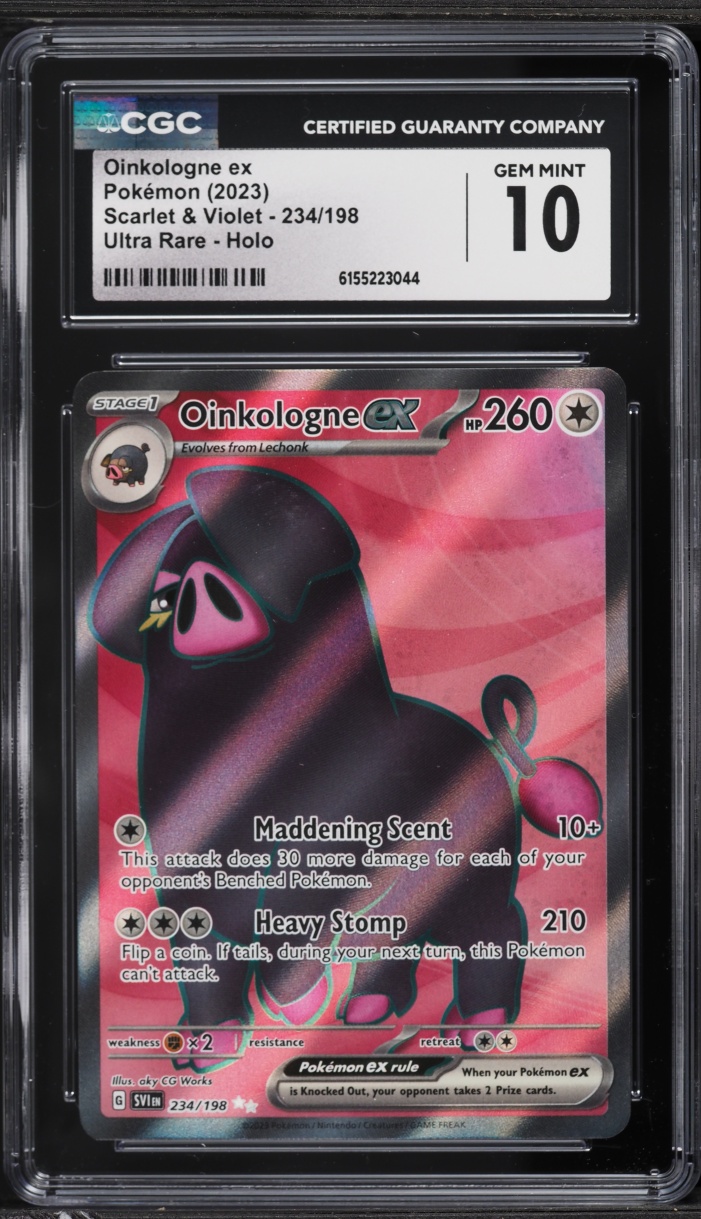 2023 Pokemon Scarlet & Violet Full Art Oinkologne ex #234 CGC 10 GEM MINT