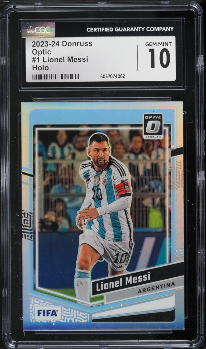 2023 Donruss Optic Holo Lionel Messi #1 CGC 10 GEM MINT