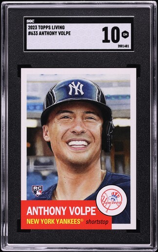 2023 Bowman Chrome Superfractor Anthony Volpe ROOKIE AUTO DNA 10 1