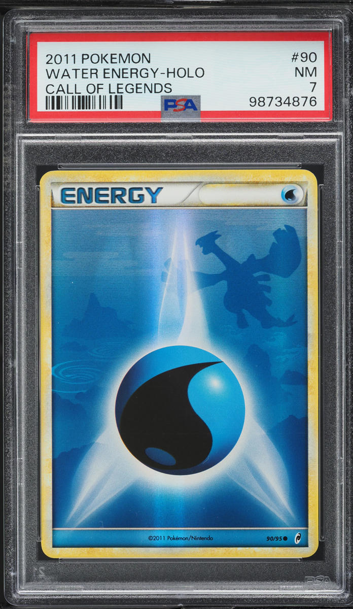 2011 Pokemon Call Of Legends Holo Water Energy #90 PSA 7 NRMT