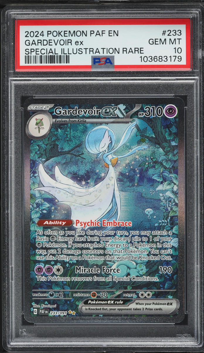 2024 Pokemon Scarlet & Violet Paldean Fates SIR Gardevoir ex #233 PSA 10 GEM