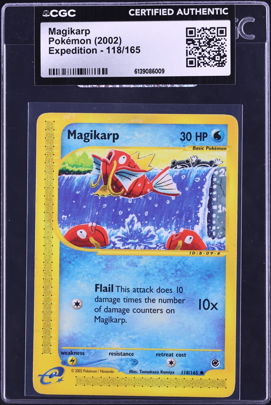 2002 Pokemon Expedition Magikarp #118 CGC AUTH