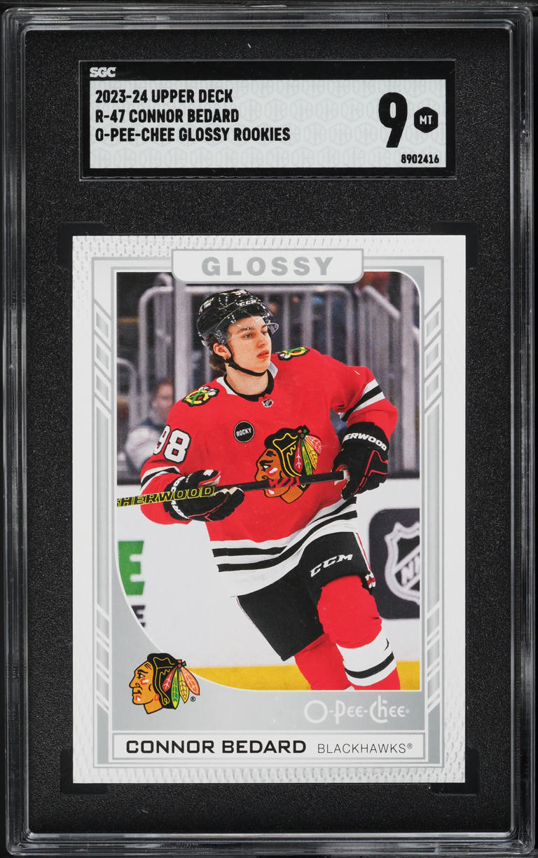 2023 Upper Deck O-Pee-Chee Glossy Connor Bedard ROOKIE #R-47 SGC 9 MINT