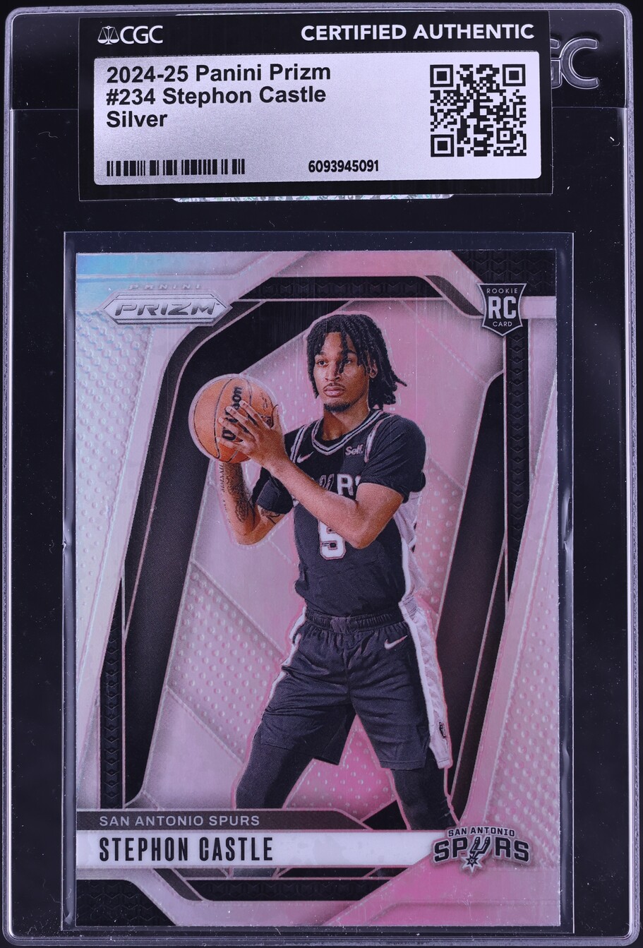 2024 Panini Prizm Silver Stephon Castle ROOKIE #234 CGC AUTH