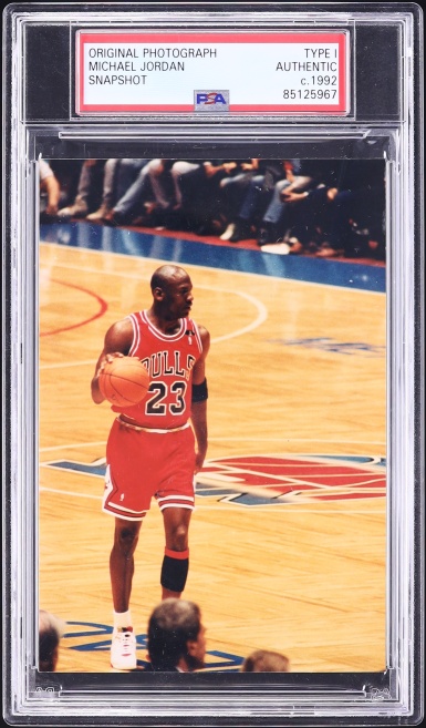 1992 Original Photograph Snapshot Type I Michael Jordan PSA AUTH - Photo 1