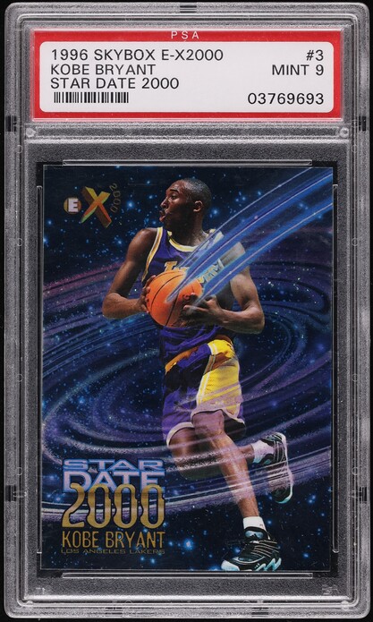 1996 Skybox E-X2000 Star Date 2000 Kobe Bryant ROOKIE #3 PSA 9
