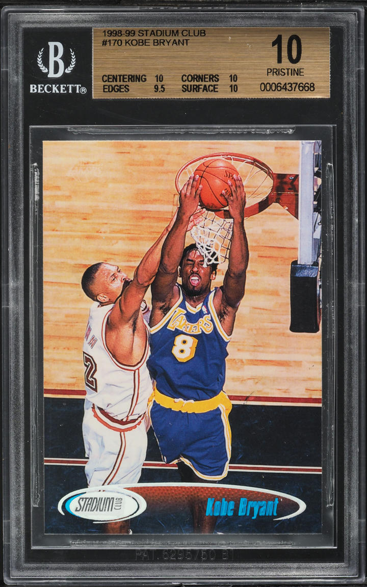 1998 Stadium Club Kobe Bryant #170 BGS 10 PRISTINE