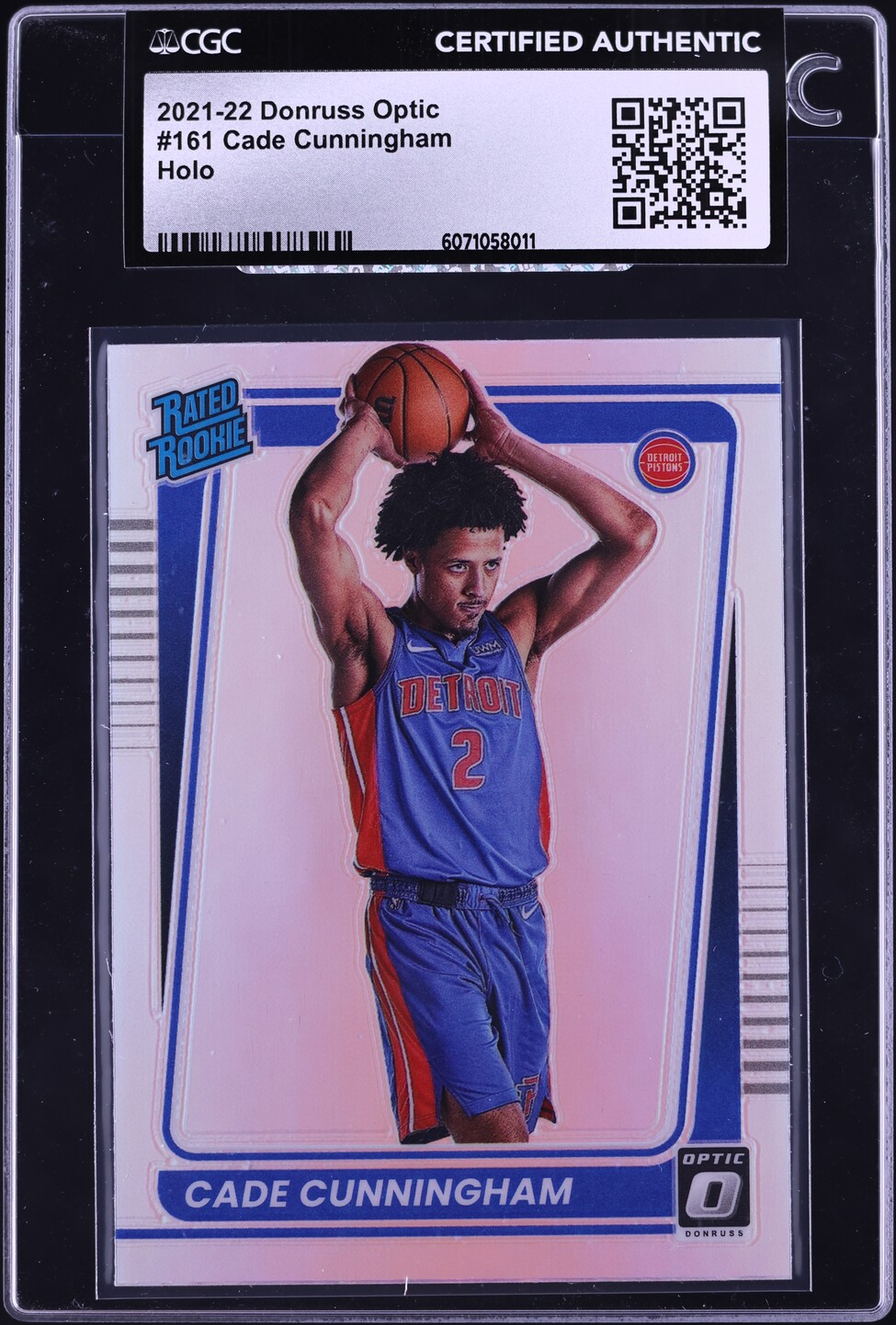 2021 Donruss Optic Holo Cade Cunningham ROOKIE #161 CGC AUTH