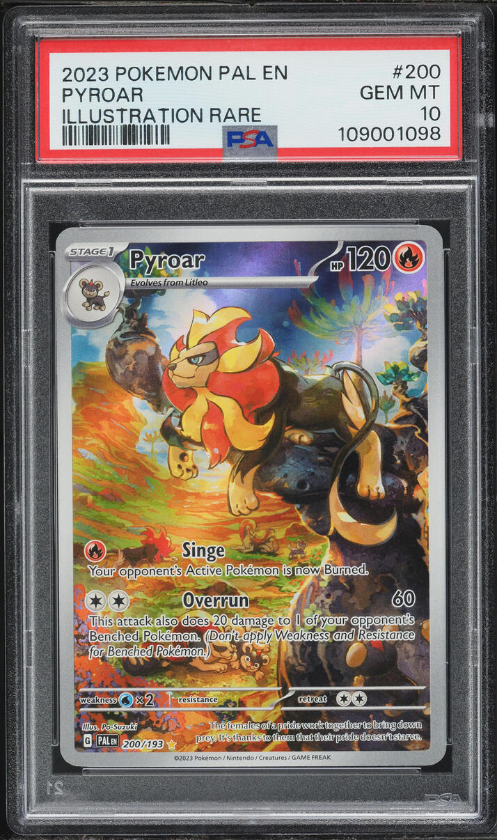 2023 Pokemon Scarlet & Violet Paldea Evolved IR Pyroar #200 PSA 10 GEM MINT