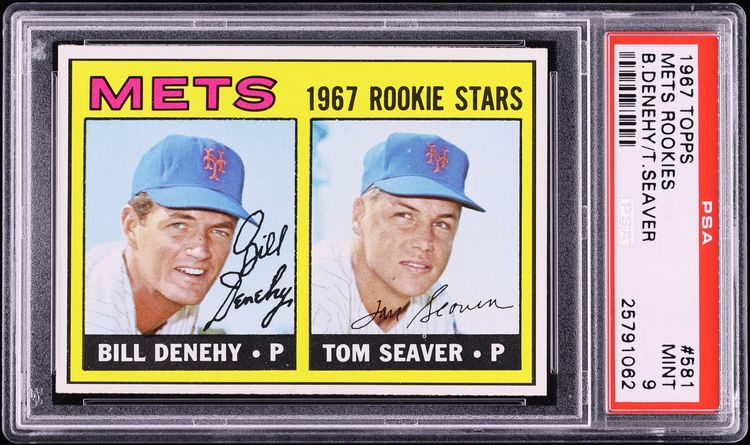 1967 Topps Tom Seaver ROOKIE #581 PSA 9 MINT