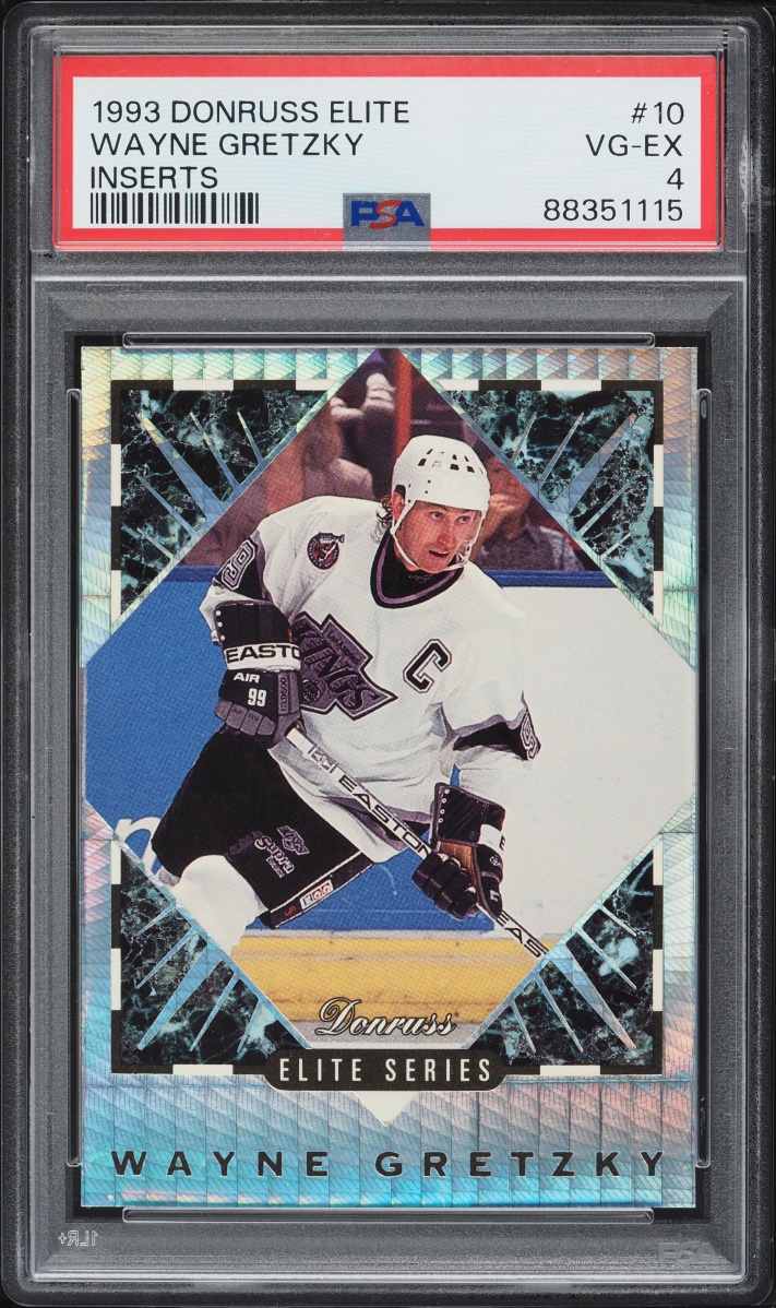 1993 Donruss Elite Insert Wayne Gretzky /10000 #10 PSA 4 VGEX