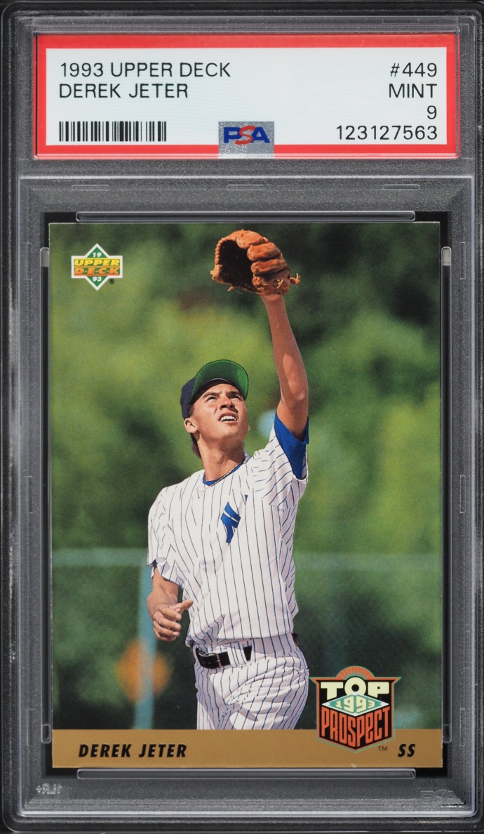 1993 Upper Deck Derek Jeter ROOKIE #449 PSA 9 MINT