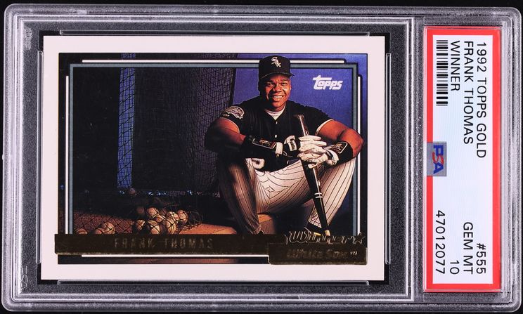1992 Topps Gold Winner Frank Thomas #555 PSA 10 GEM MINT