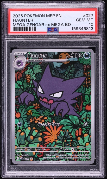 2025 Pokemon Mega Evolution Promo Mega Gengar ex Battle Deck FA Haunter #27 PSA 10 GEM MINT