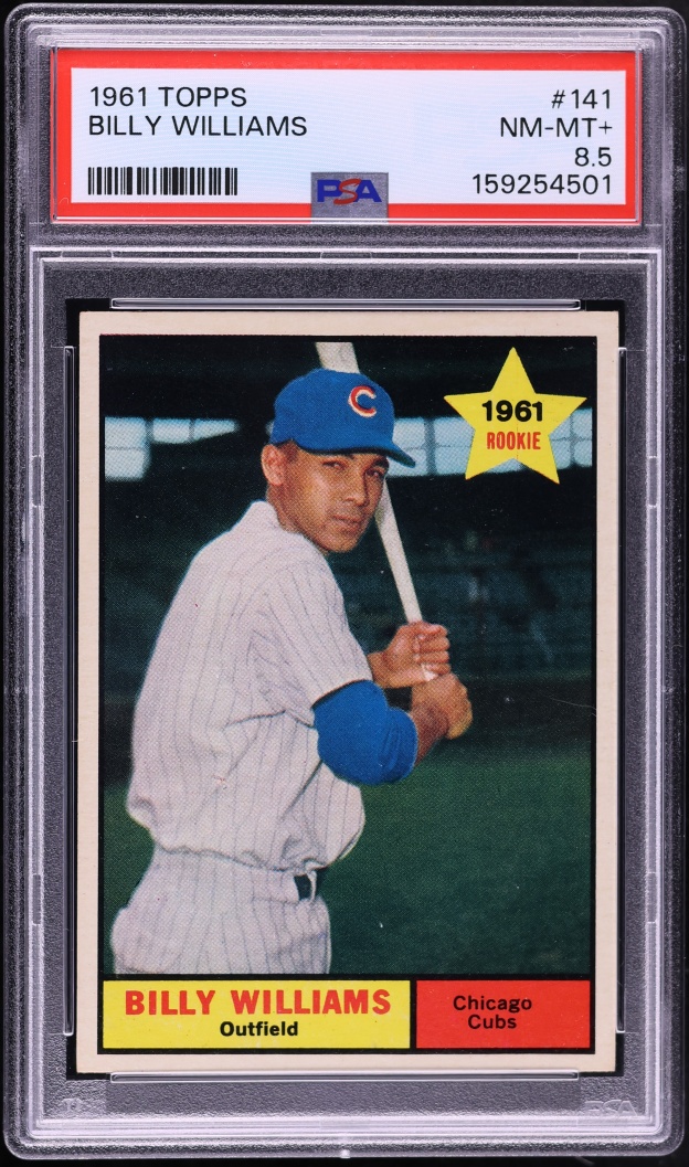 1961 Topps Billy Williams ROOKIE #141 PSA 8.5 NM-MT+