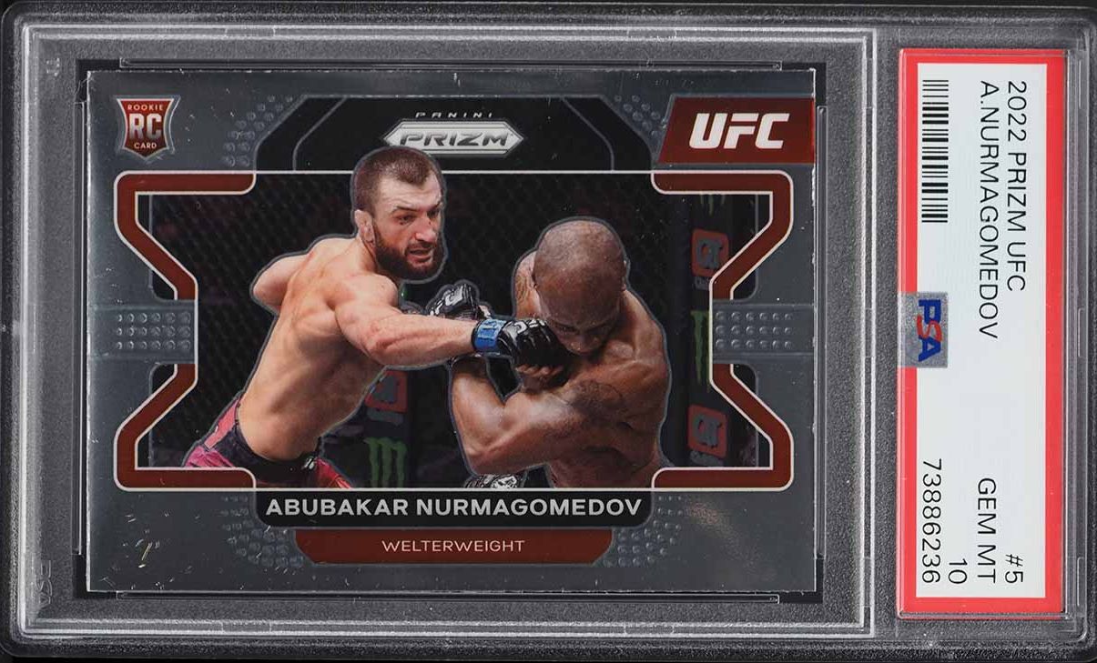 2022 Panini Prizm UFC Abubakar Nurmagomedov ROOKIE #5 PSA 10 GEM MINT