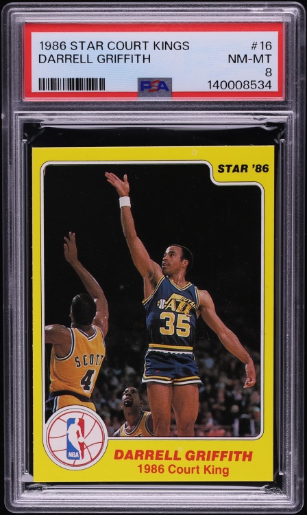 1986 Star Court Kings Darrell Griffith #16 PSA 8 NM-MT