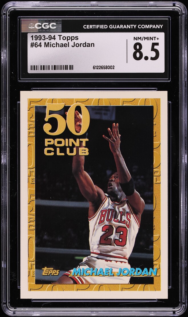 1993 Topps Basketball Michael Jordan #64 CGC 8.5 NM-MT+