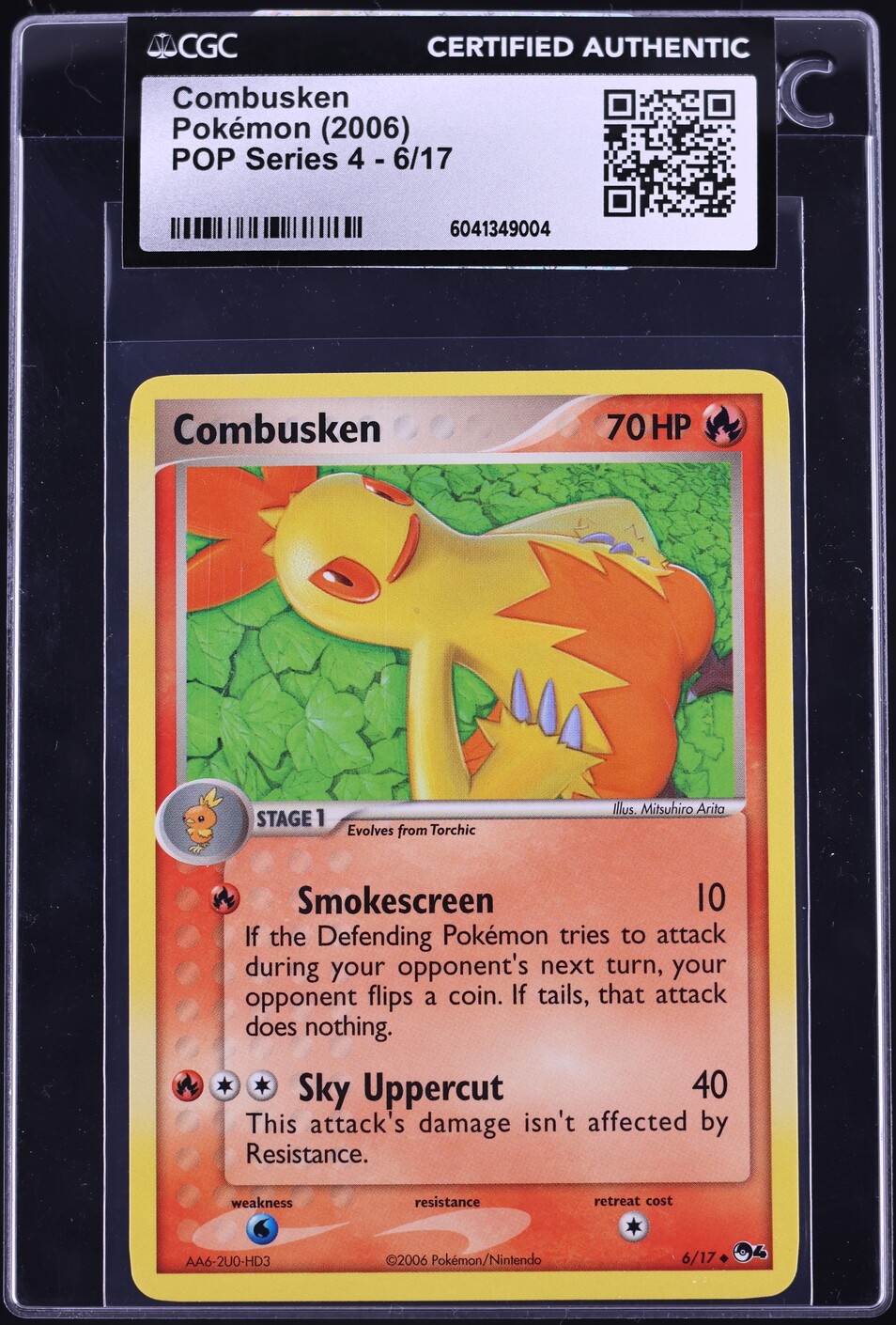 2006 Pokemon POP Series 4 Combusken #6 CGC AUTH