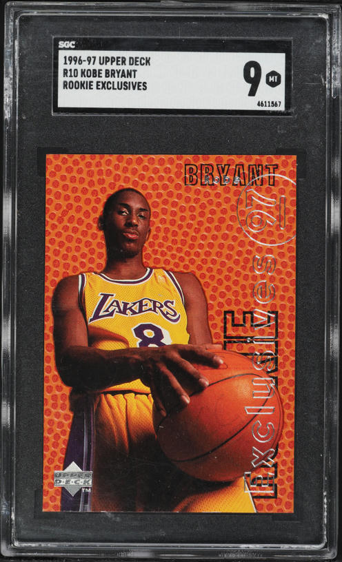 1996 Topps Chrome Youthquake Kobe Bryant ROOKIE RC #YQ15 PSA 9