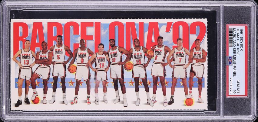 1991 Skybox Mark And See Minis Panel Team USA 1/2/3 PSA 10 GEM MINT