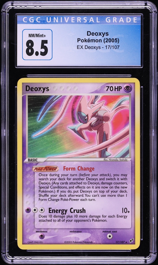 2005 Pokemon EX Deoxys #17 CGC 8.5 NM-MT+