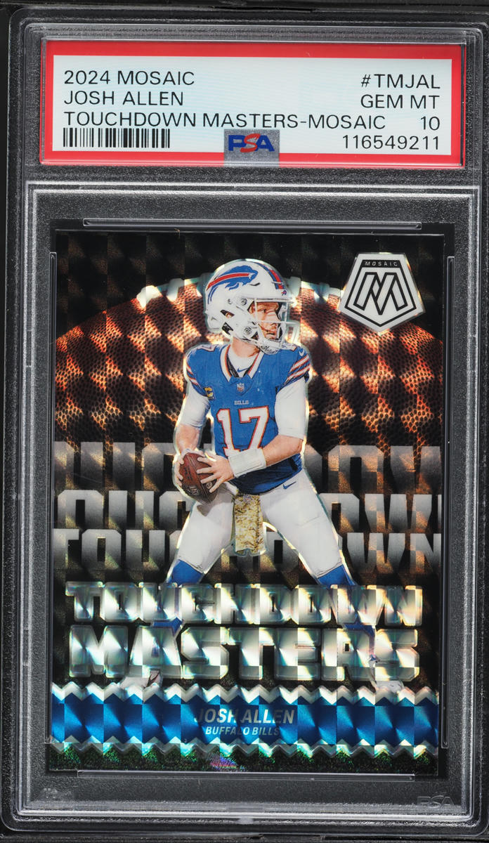 2024 Panini Mosaic Touchdown Masters Mosaic Josh Allen #TMJAL PSA 10 GEM MINT
