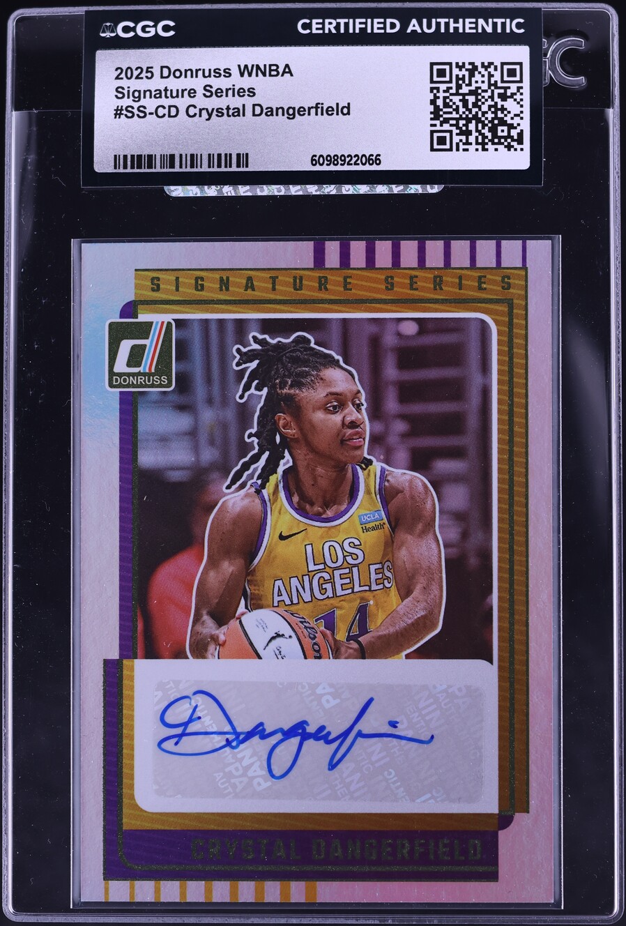 2025 Donruss WNBA Signature Series Crystal Dangerfield AUTO #SS-CD CGC AUTH