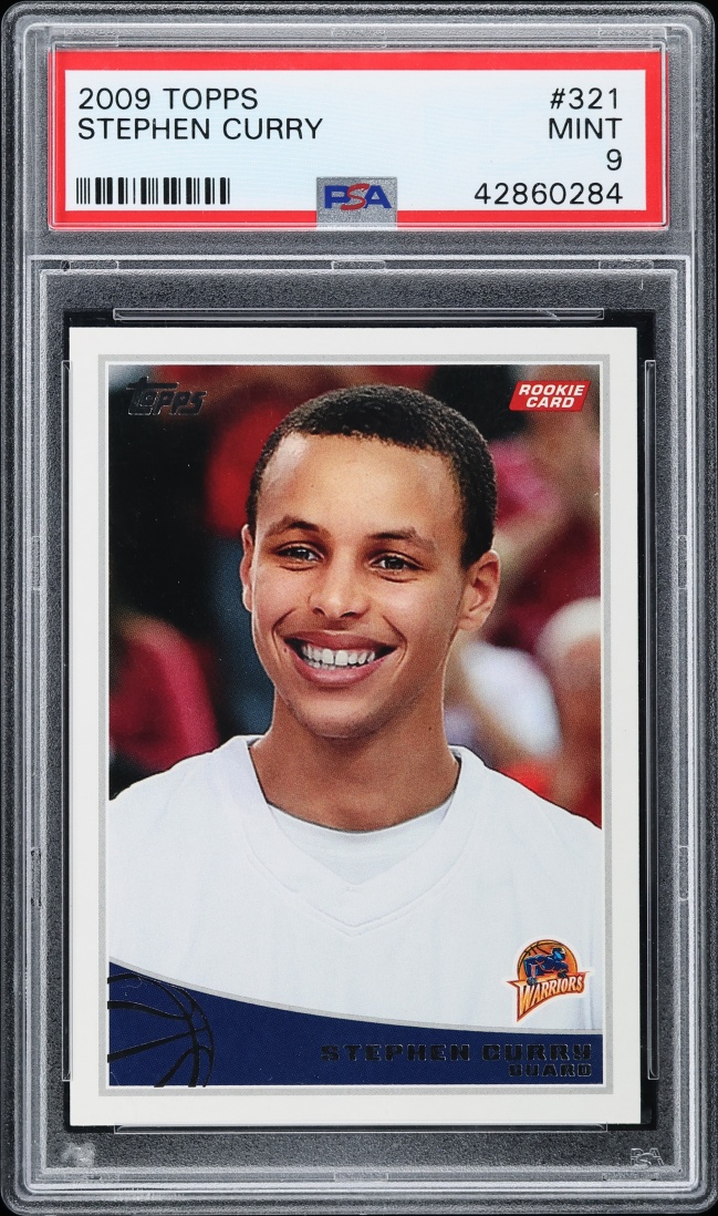 2009 Topps Basketball Stephen Curry ROOKIE #321 PSA 9 MINT