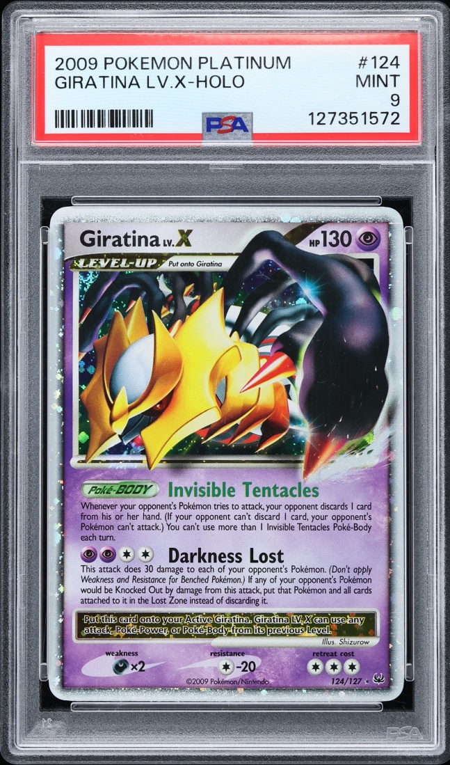 2009 Pokemon Platinum Holo Giratina Lv.X #124 PSA 9 MINT
