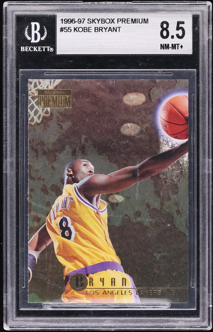 1996 Skybox Premium Kobe Bryant ROOKIE #55 BGS 8.5 NM-MT+