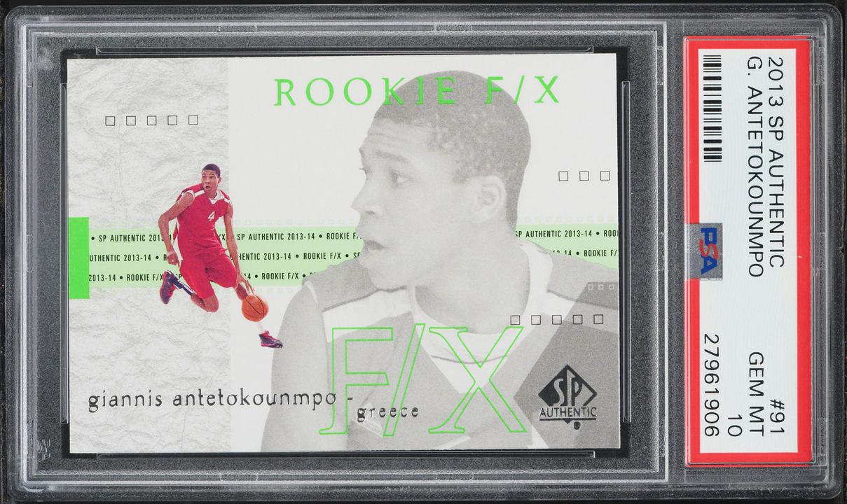 2013 SP Authentic '01 F/X Giannis Antetokounmpo ROOKIE #91 PSA 10 GEM MINT