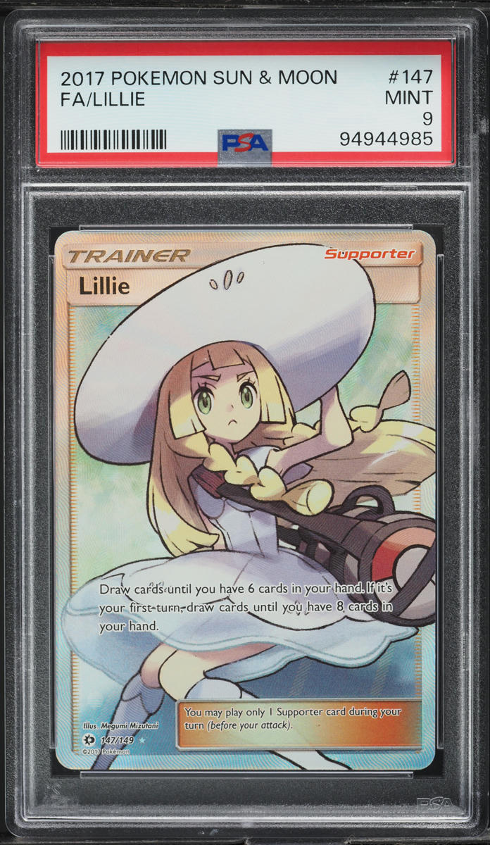 2017 Pokemon Sun & Moon Full Art Lillie #147 PSA 9 MINT