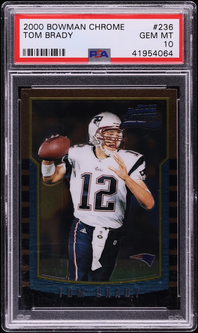 2000 Bowman Chrome Tom Brady ROOKIE #236 PSA 10 GEM MINT