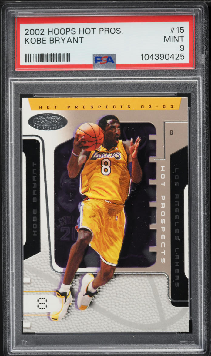 2002 Hoops Hot Prospects Kobe Bryant #15 PSA 9 MINT