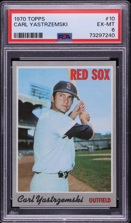 1970 Topps Carl Yastrzemski #10 PSA 6 EXMT