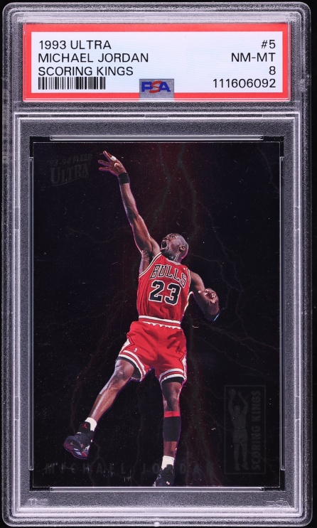 1993 Ultra Scoring Kings Michael Jordan #5 PSA 8 NM-MT
