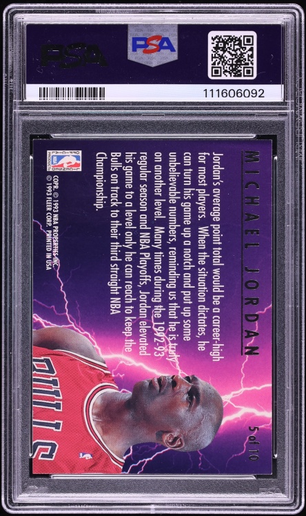 1993 Ultra Scoring Kings Michael Jordan #5 PSA 8 NM-MT