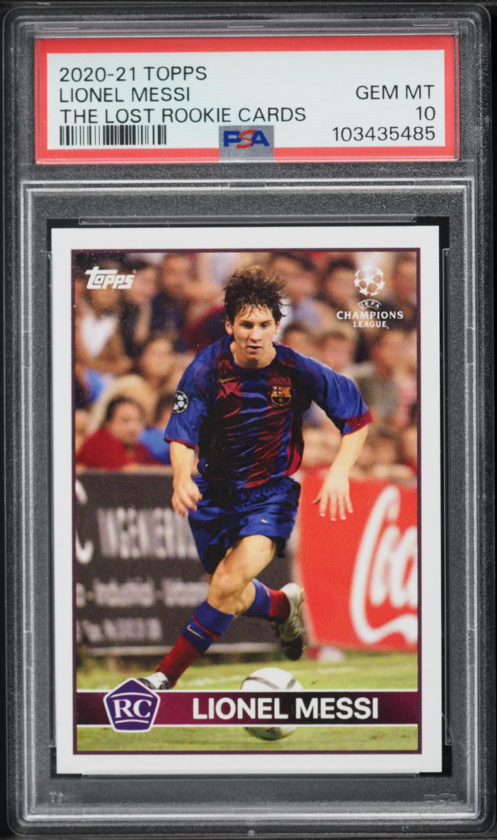 2020 Topps The Lost Rookie Cards Lionel Messi PSA 10 GEM MINT