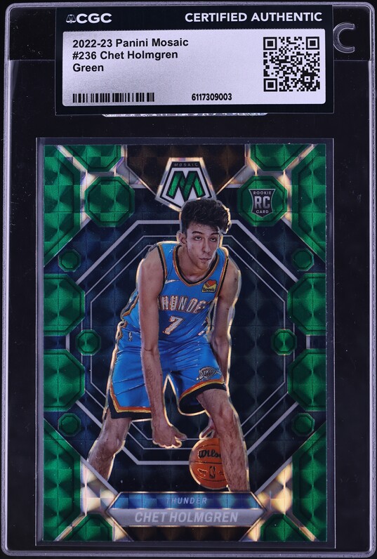 2022 Panini Chronicles DP Optic Purple Chet Holmgren RC AUTO DNA