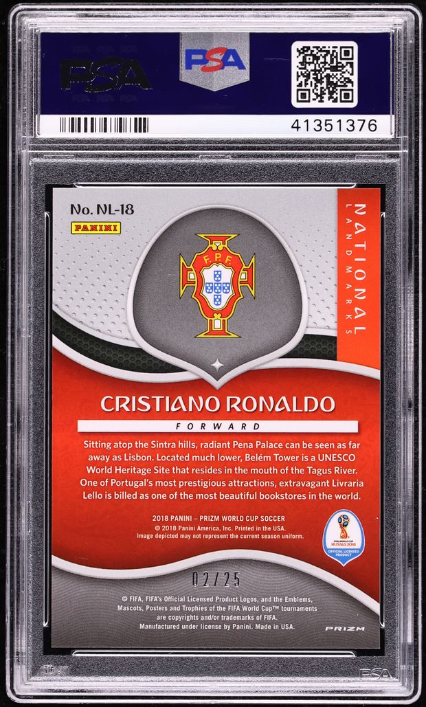 2018 Panini Prizm World Cup National Landmarks Mojo Cristiano